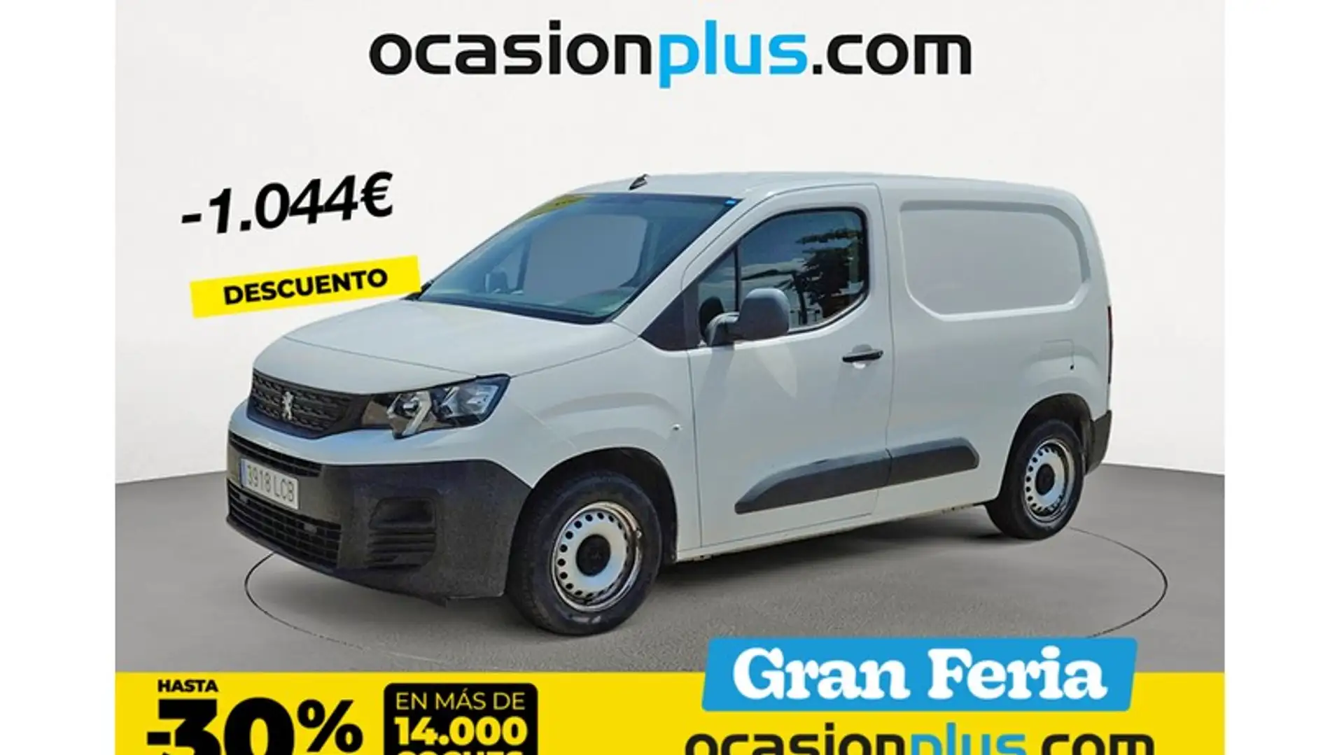 Peugeot Partner 1.6BlueHDI Pro Standard 600kg 75 Wit - 1