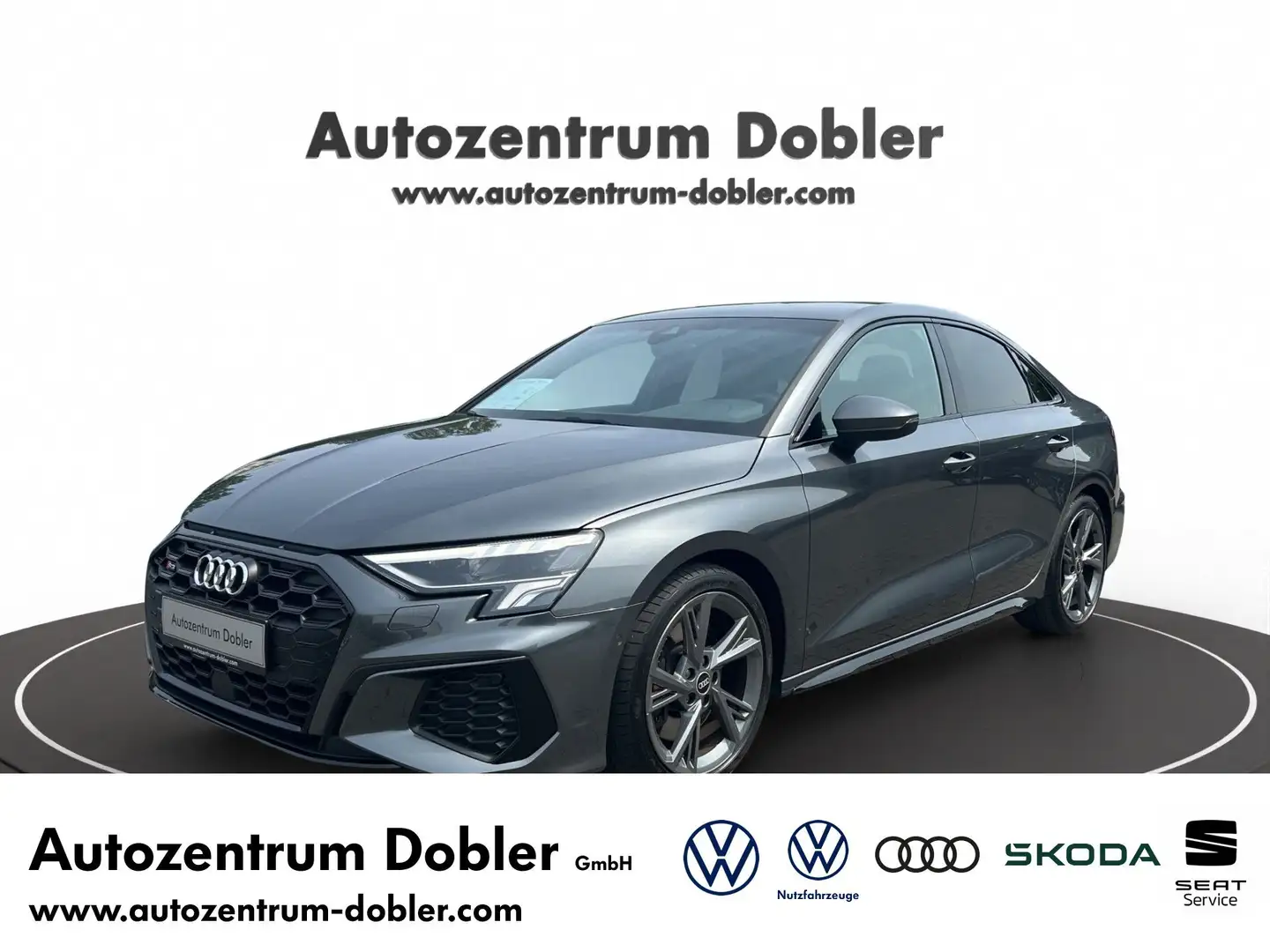 Audi S3 2.0 TFSI quattro S-Tronic B+O Sitzheizung PDC Gris - 1