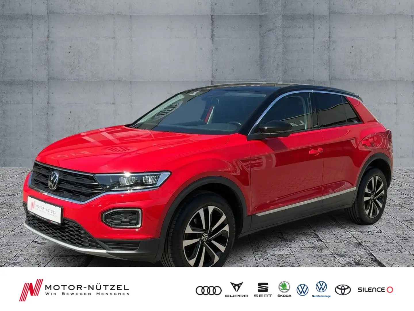 Volkswagen T-Roc 1.5 TSI UNITED LED+NAV+ACC+SHZ+RFK+PDC+17" Rot - 1