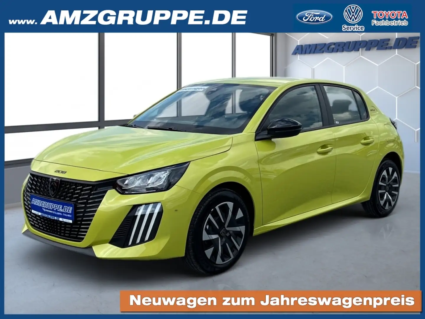 Peugeot 208 1.2 5tg Style PDC+LED+Sitzheiz+AppLink Geel - 1
