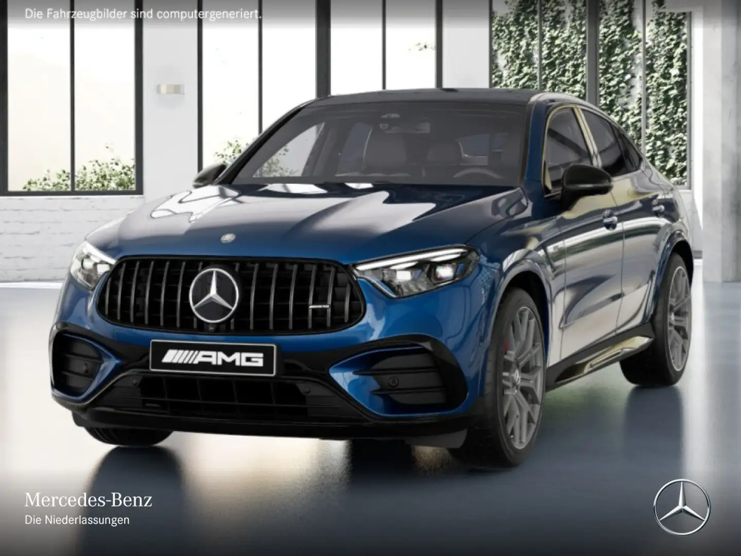 Mercedes-Benz GLC 63 AMG S Cp. Night Pano-Dach Headup Chrom-P. Azul - 2