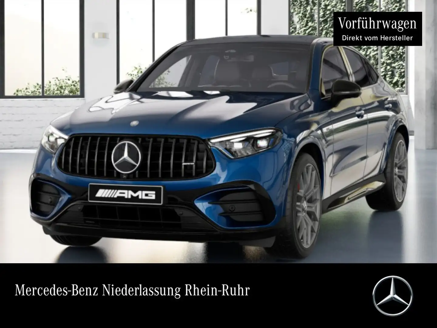 Mercedes-Benz GLC 63 AMG S Cp. Night Pano-Dach Headup Chrom-P. Azul - 1