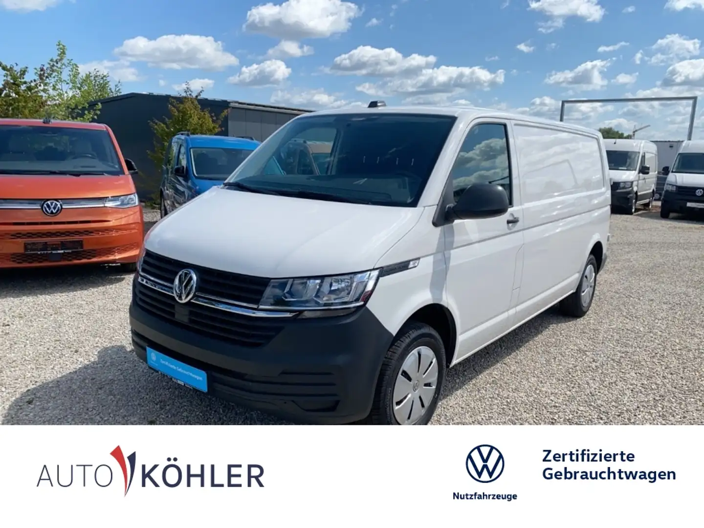 Volkswagen T6.1 Transporter Kasten TDi LR KAM PDC ACC Wit - 1