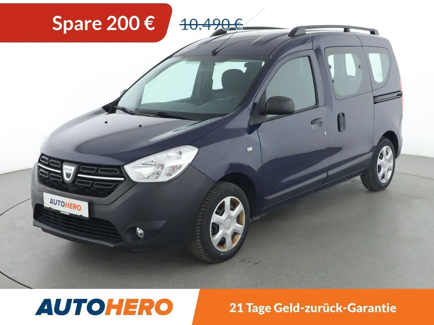 Dacia Dokker 1.6 SCe Ambiance *AHK*KLIMA*GARANTIE*1.HAND* Albastru - 1