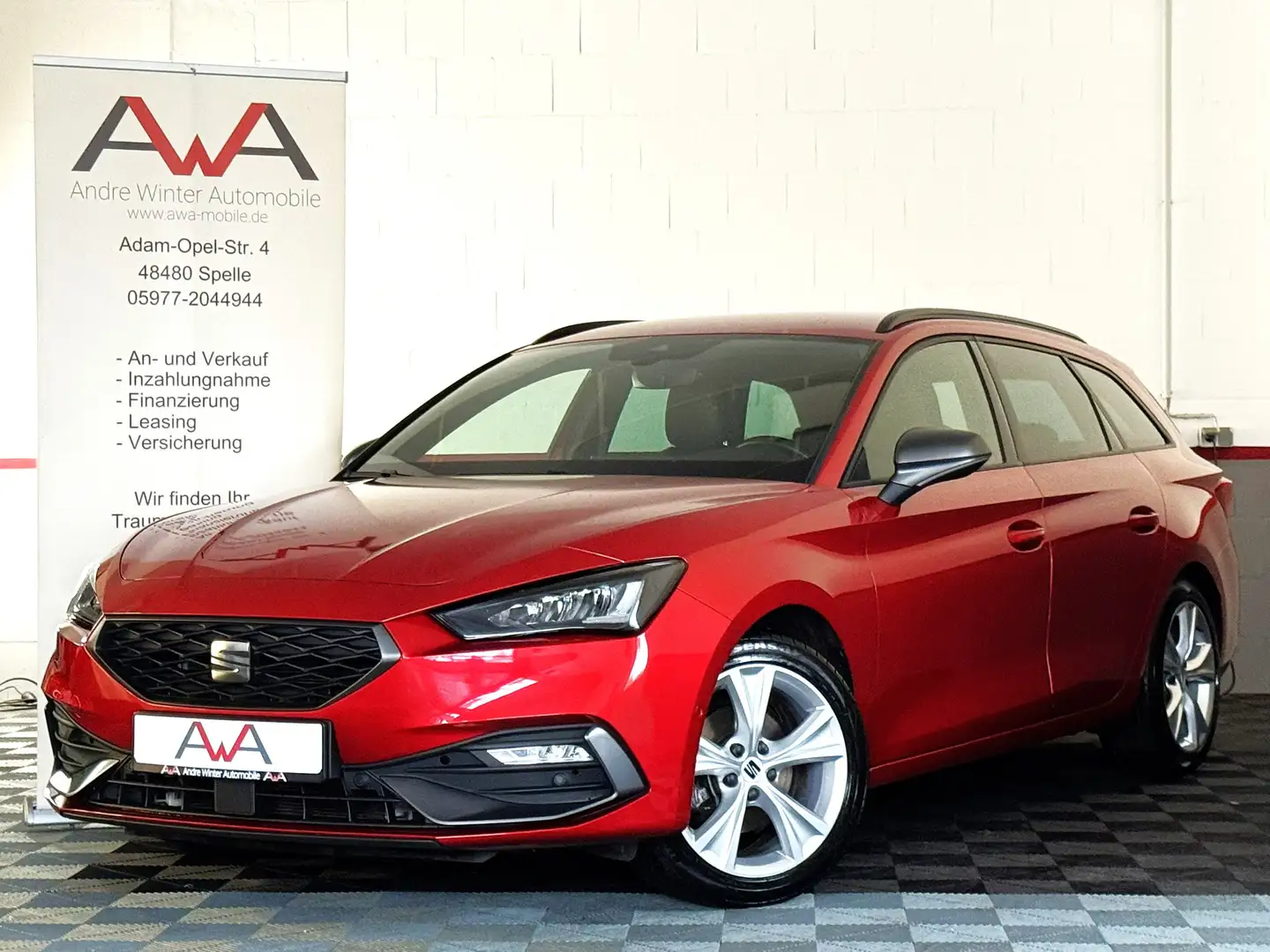 SEAT Leon ST FR 1.5 eTSI AHK LED VirtCockpit CarPlay Rouge - 1