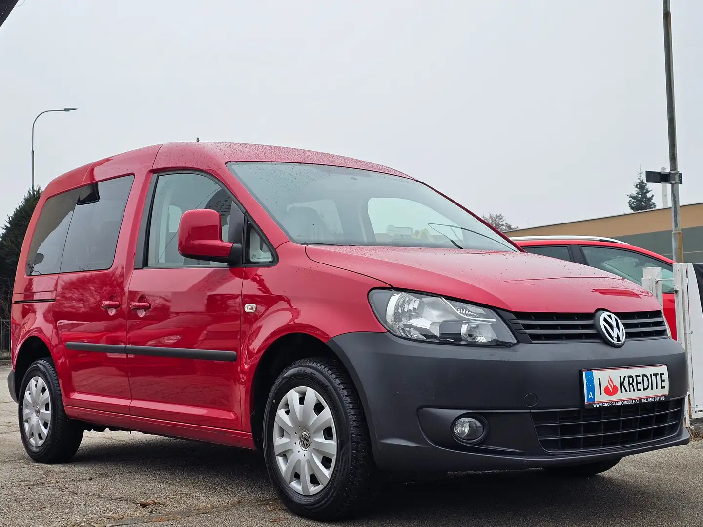 Volkswagen Caddy Kombi Life 1,2 TSI 1-Hand Pickerl+Service-NEU EU-5 Rot - 1