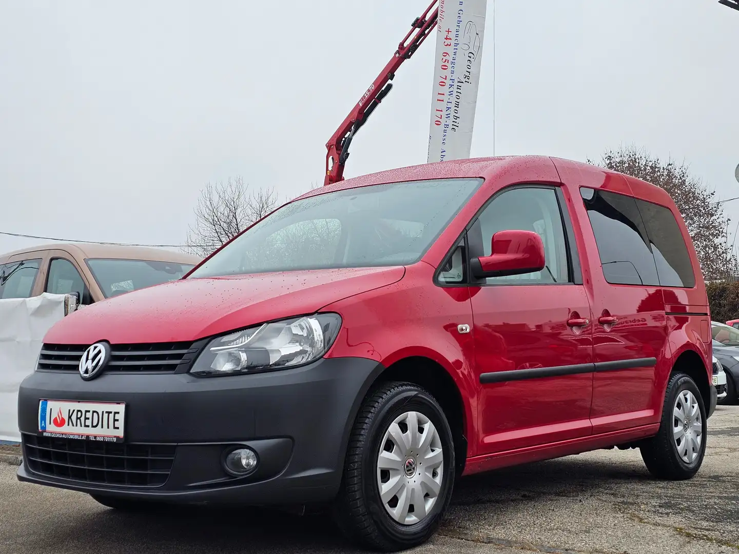 Volkswagen Caddy Kombi Life 1,2 TSI 1-Hand Pickerl+Service-NEU EU-5 Rot - 2