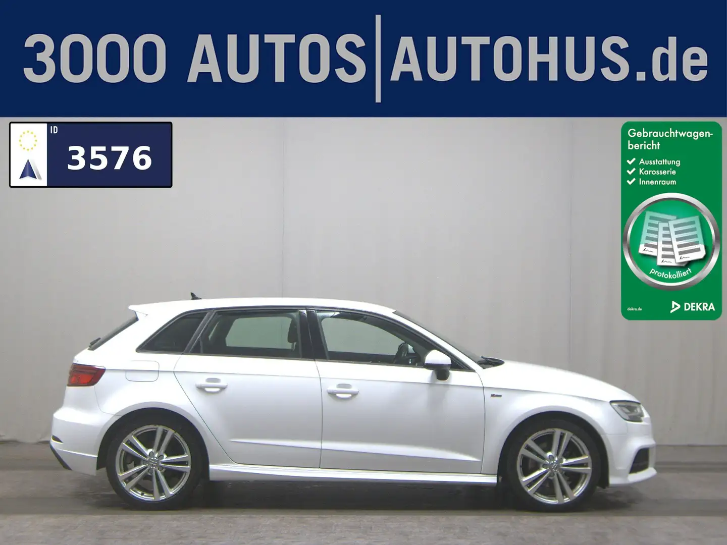 Audi A3 Sportback 35 TDI sport S-Line Ext. AHK LED Blanc - 1