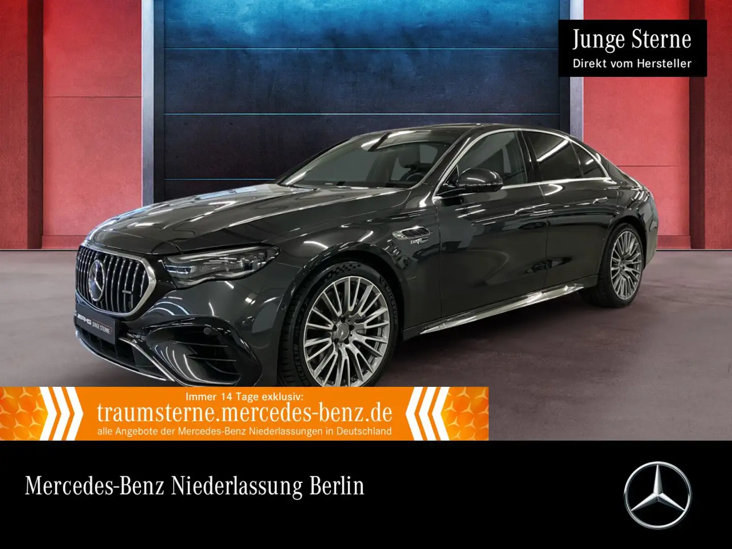 Mercedes-Benz E 53 AMG 4M Hybrid Fahrass 360° Burmester Distr. Gris - 1