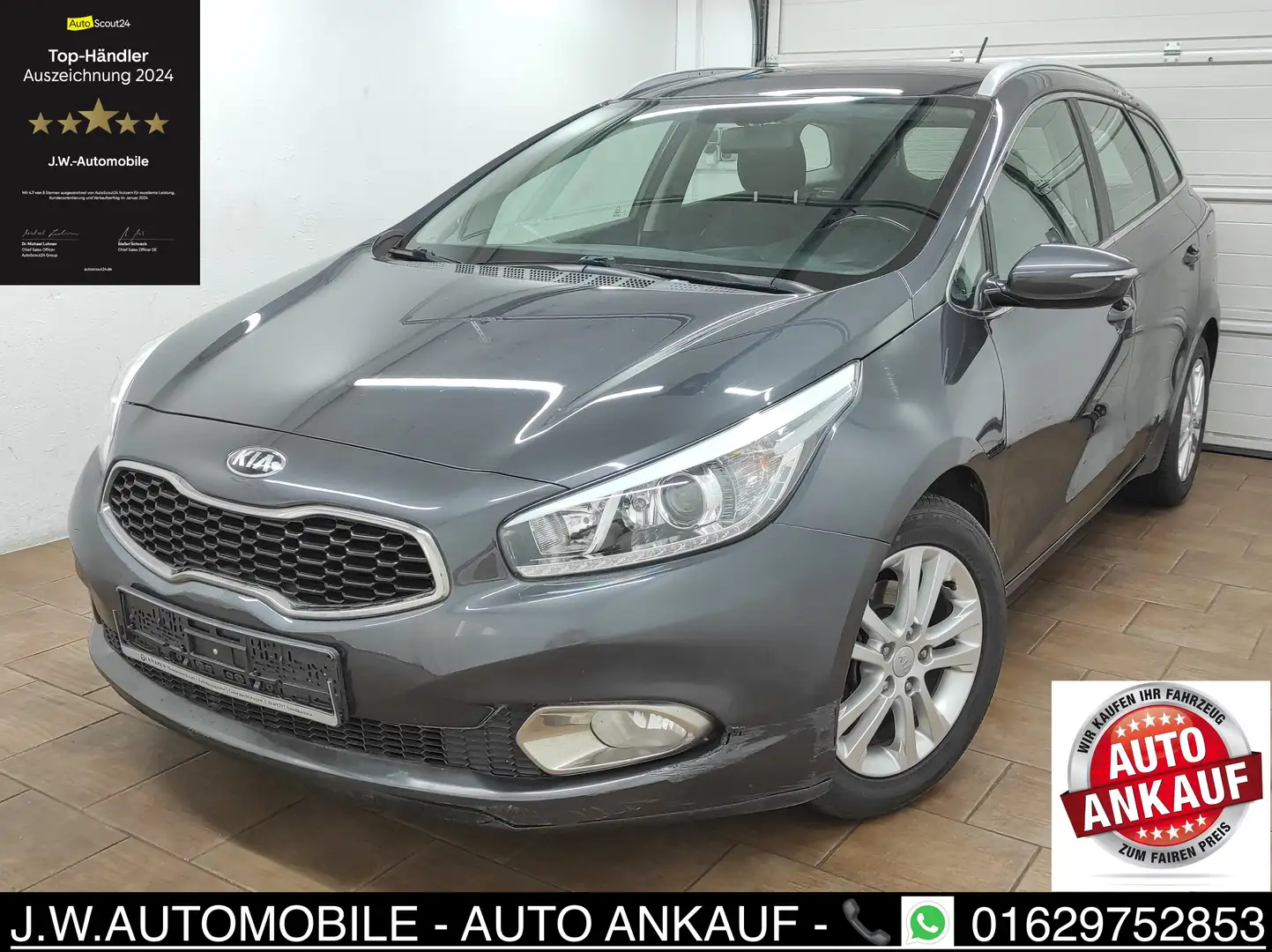 Kia Ceed SW / cee'd SW 1.6 GDI DREAM-TEAM KLIMA LED BC TEMP EURO-5 USB ZV Gris - 2