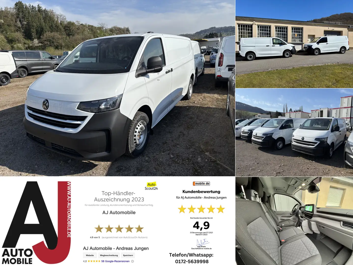 Volkswagen T7 Kastenwagen New Transporter LR Langer Radstand Weiß - 1