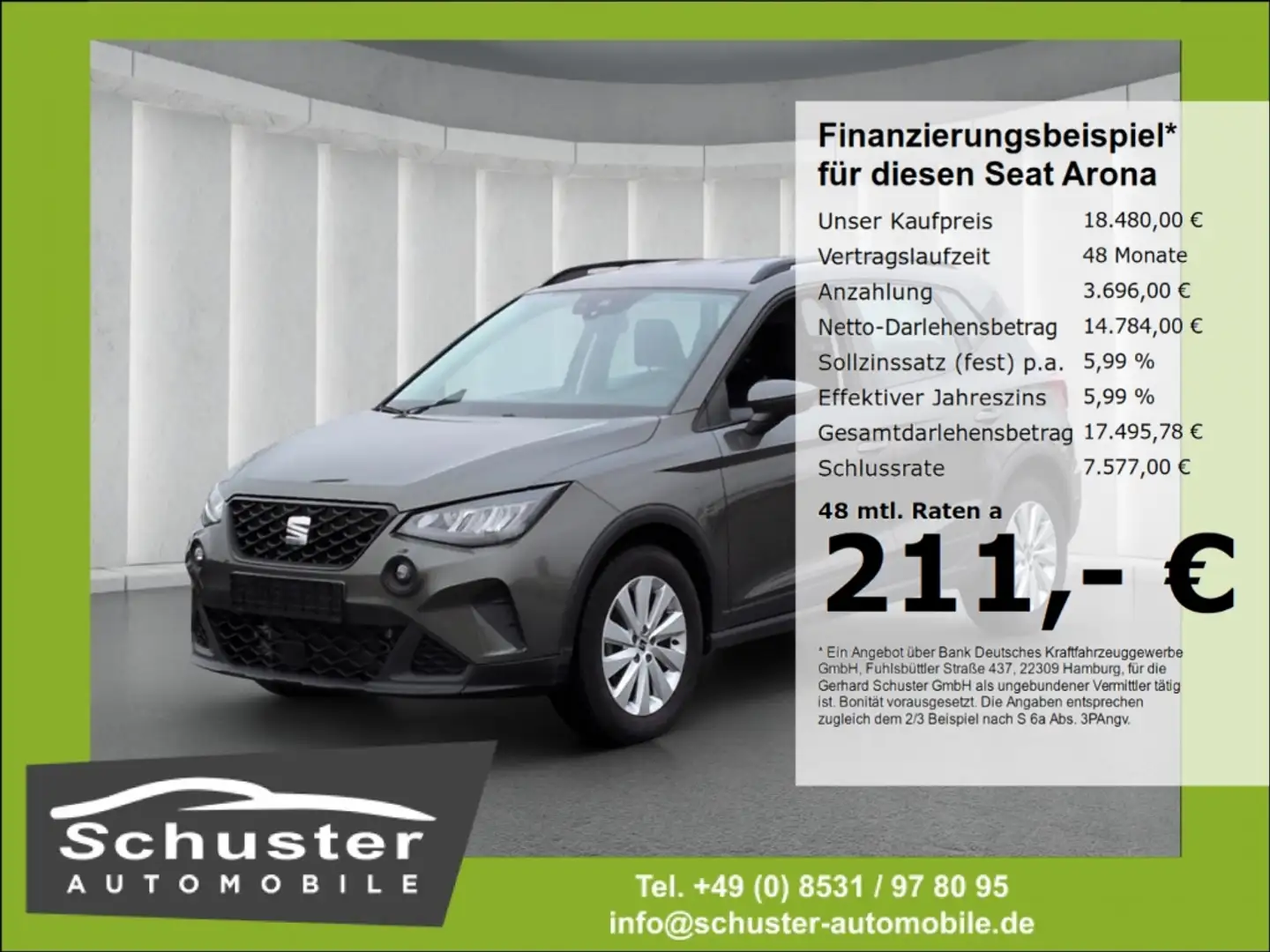 SEAT Arona Style 1.0TSI*DSG LED Tempo digCockp Blueto Grau - 1