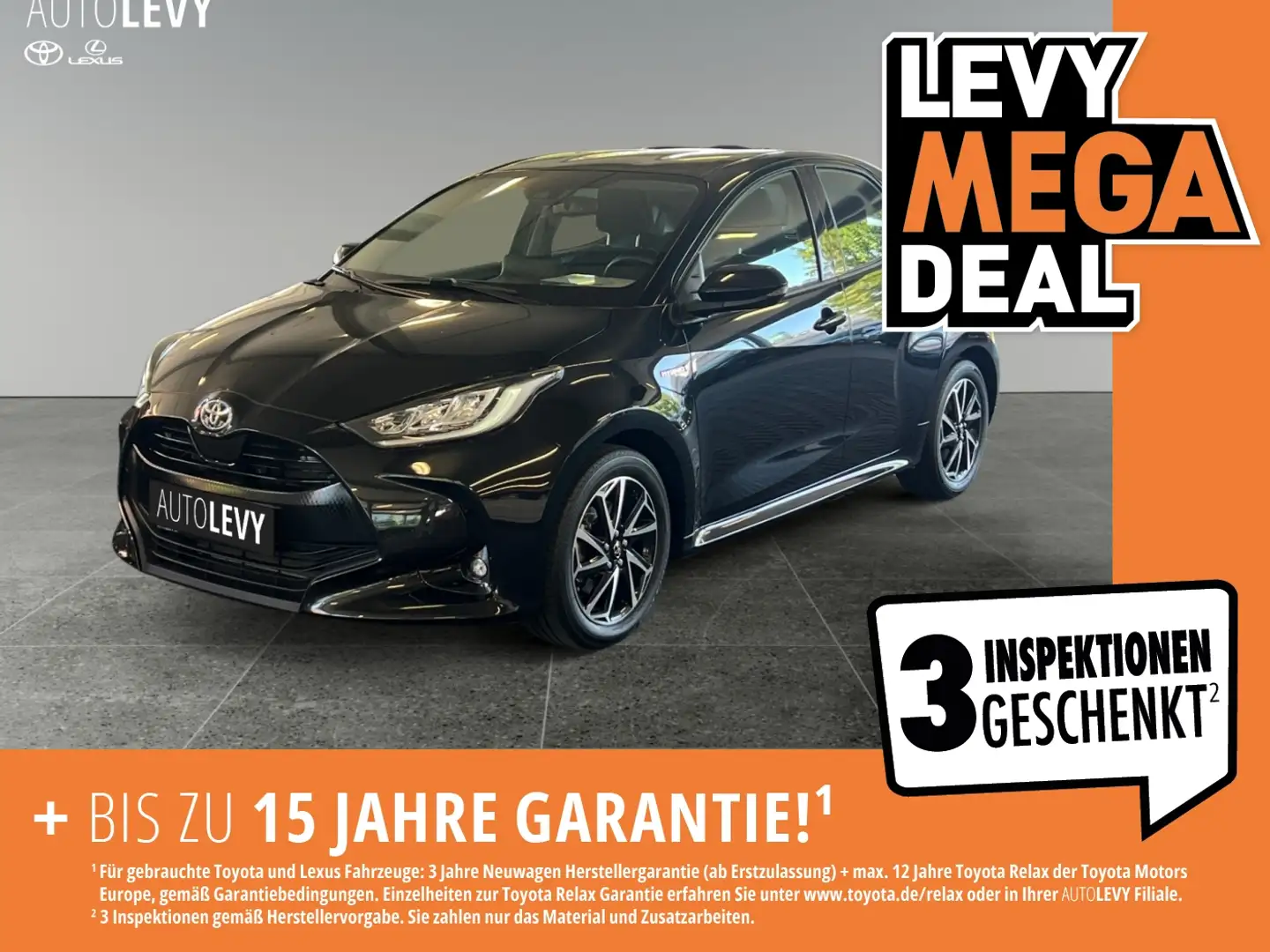 Toyota Yaris 1.5 Hybrid Club *TECHNIKPAKET*NAVI* Black - 1