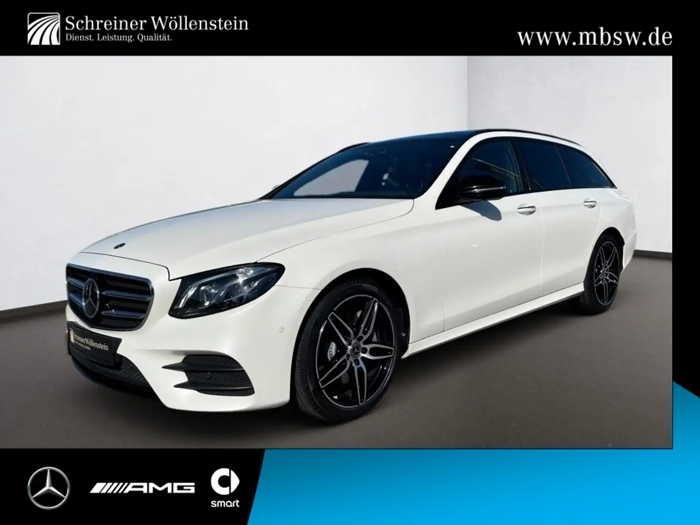 Mercedes-Benz E 450 4M T AMG*Night*Leder*Pano*COM+Wide*DISTR* Blanc - 1
