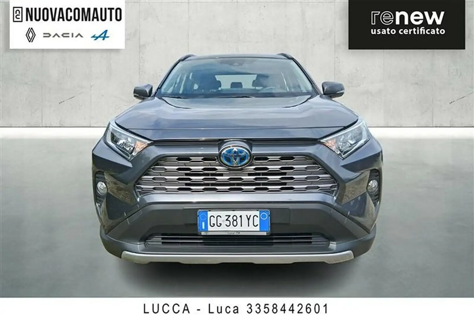 Toyota RAV 4 2.5 vvt-ie hybrid Active 2wd e-cvt my19 Grigio - 2