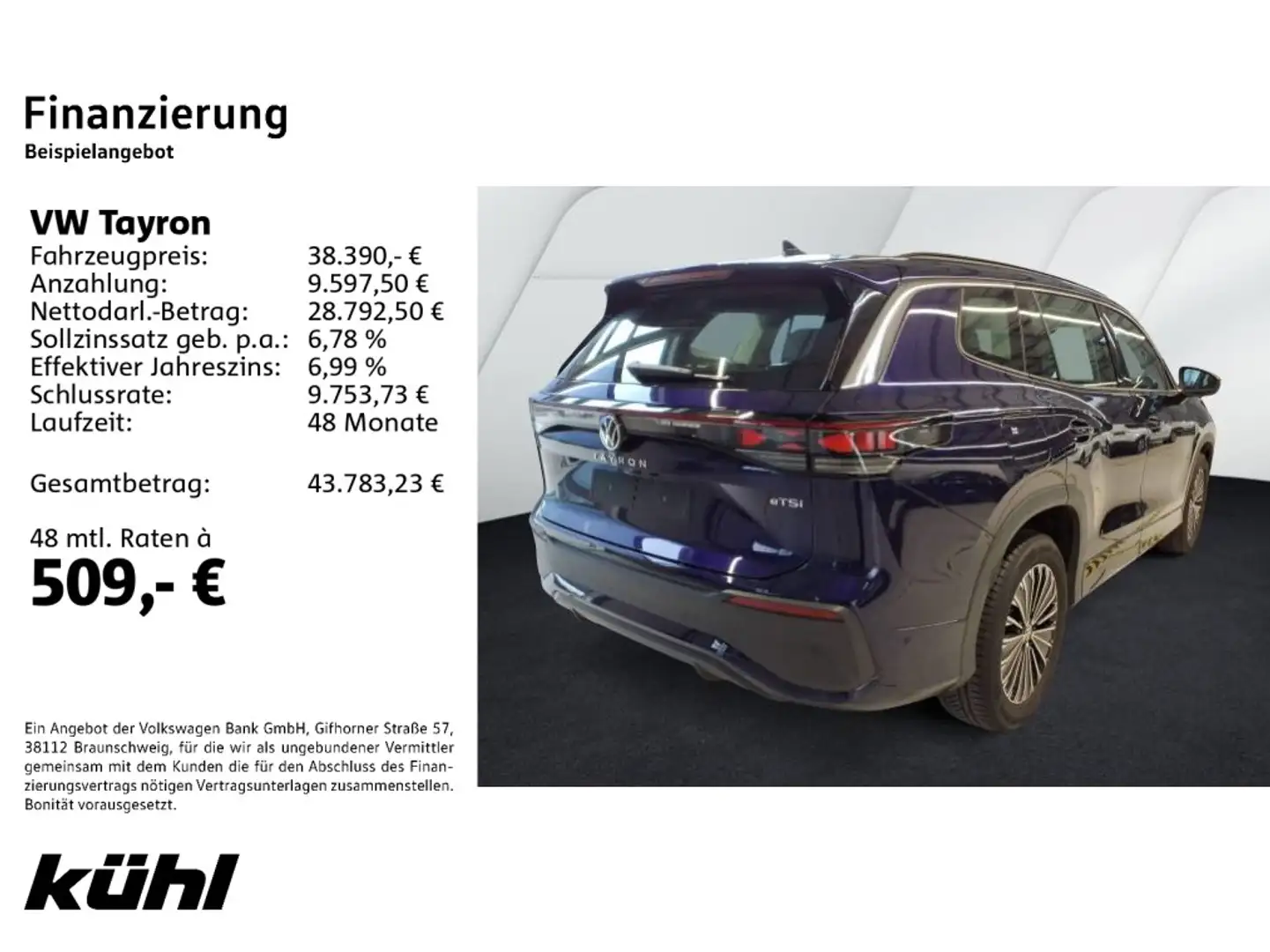 Volkswagen Tayron 1.5 eTSI DSG Life 7 Sitzer ACC/IQ.Light/3 Violett - 2