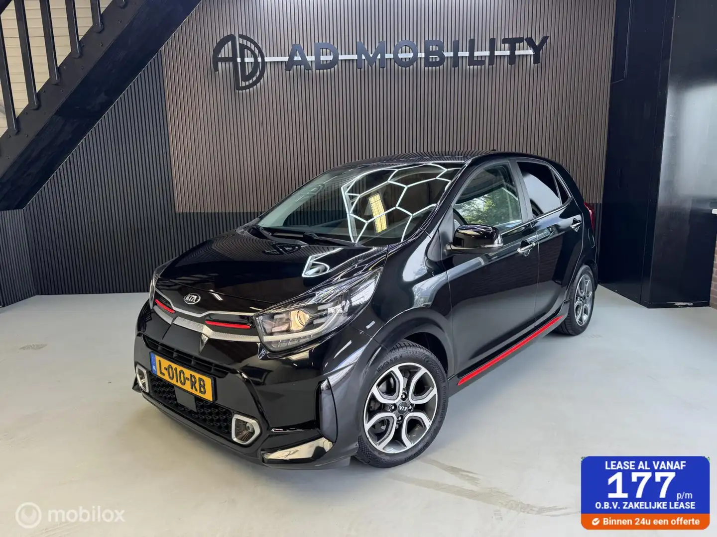Kia Picanto 1.0 DPi GT-Line Keyless, Carplay, Camera, NAP Zwart - 1