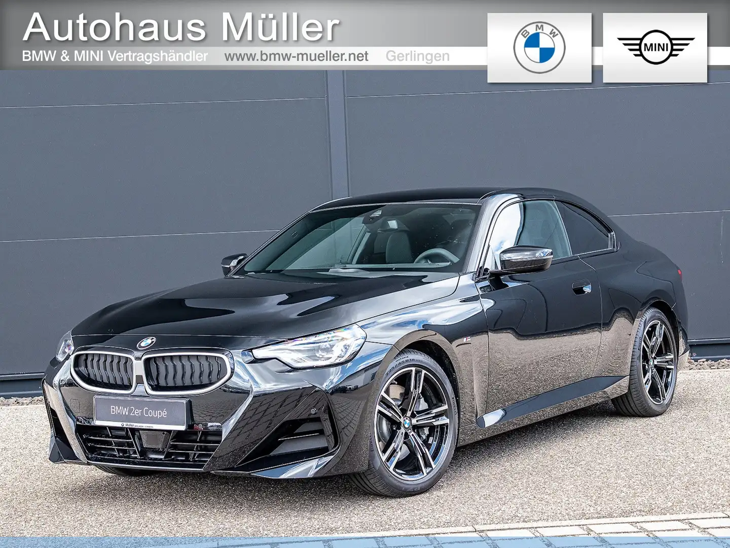 BMW 230 i sportlicher ALLBLACK mit 10  Ersparnis LED Negru - 1