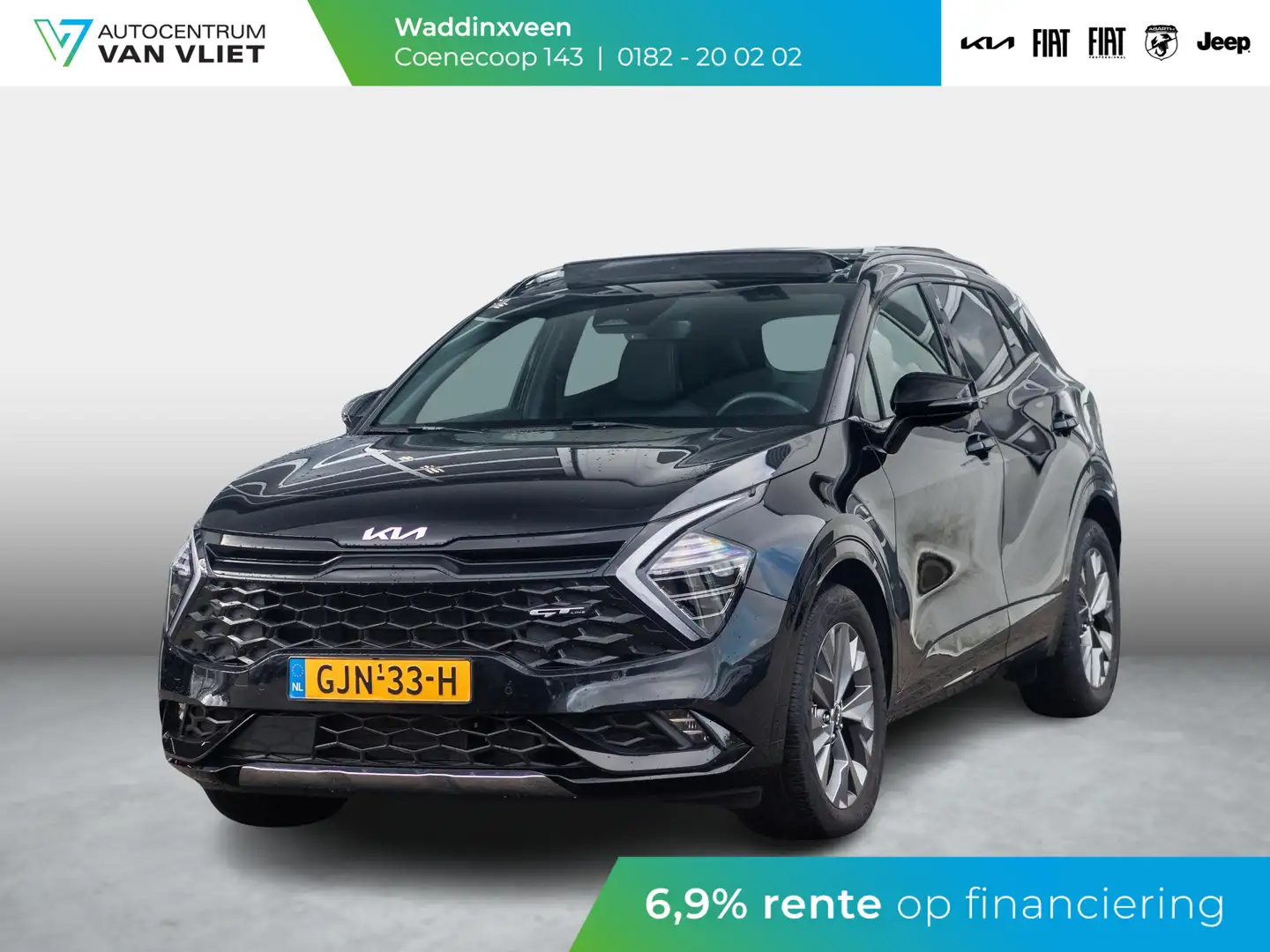 Kia Sportage 1.6 T-GDi Hybrid GT-Line l Navigatie l Apple carpl Noir - 1