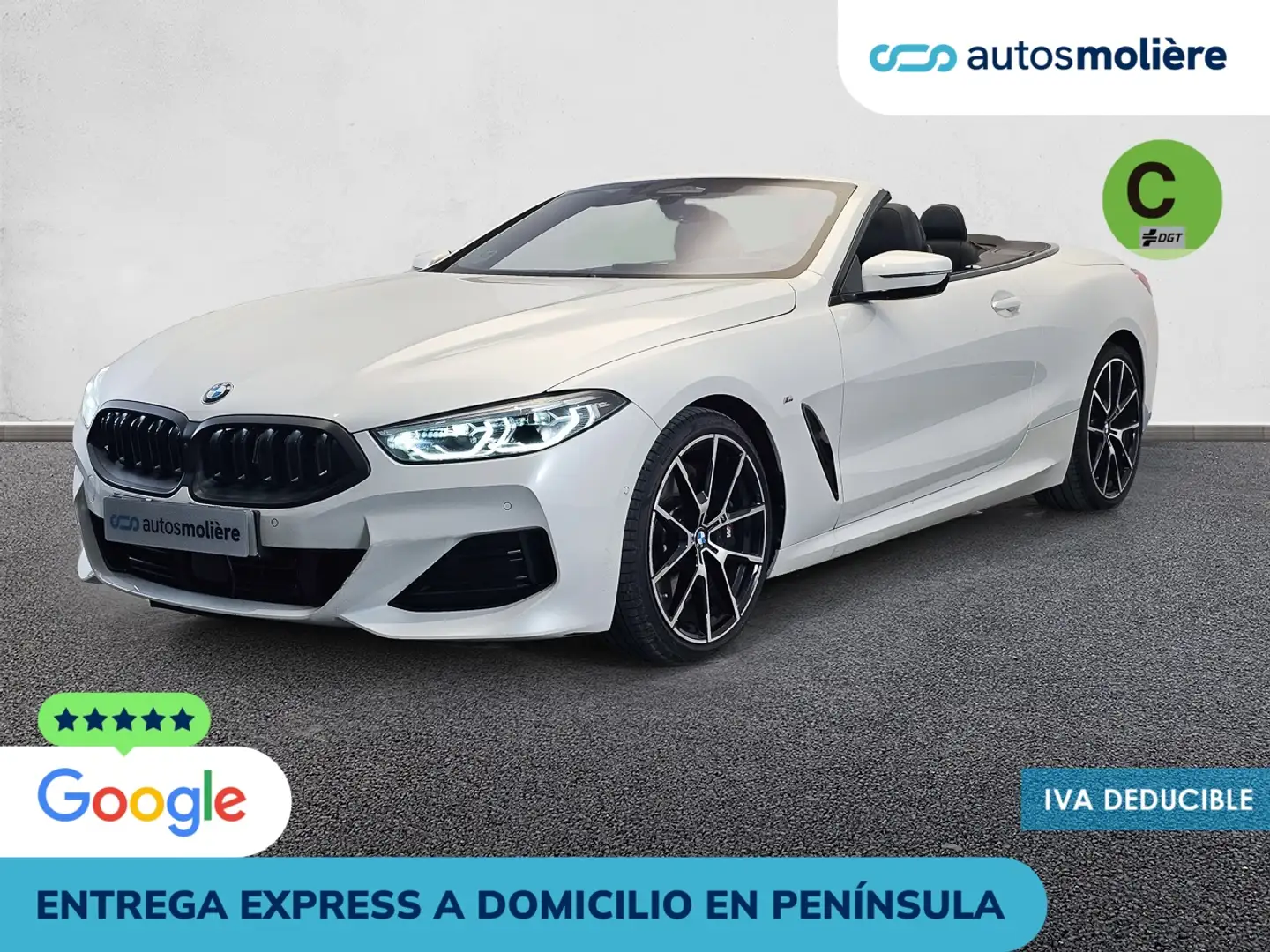 BMW 840 840iA Cabrio Blanc - 1