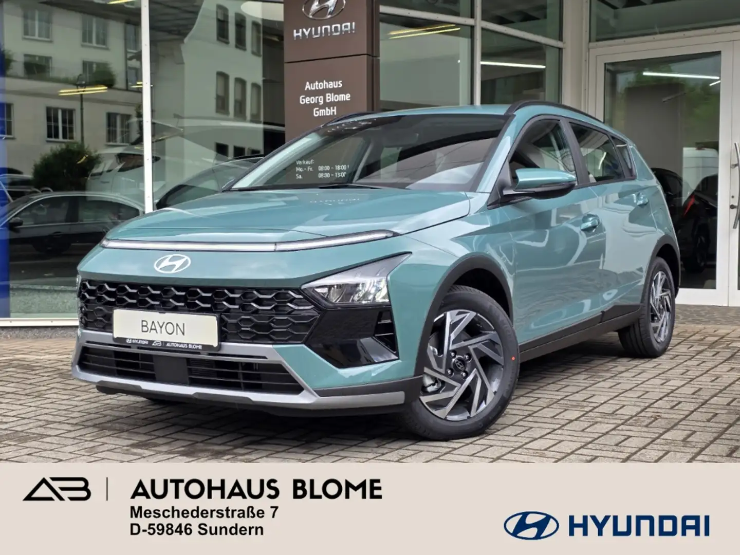 Hyundai BAYON 1.0 T-GDI M/T TREND, Navi, Voll-LED, Kamera, PDC, Grün - 1