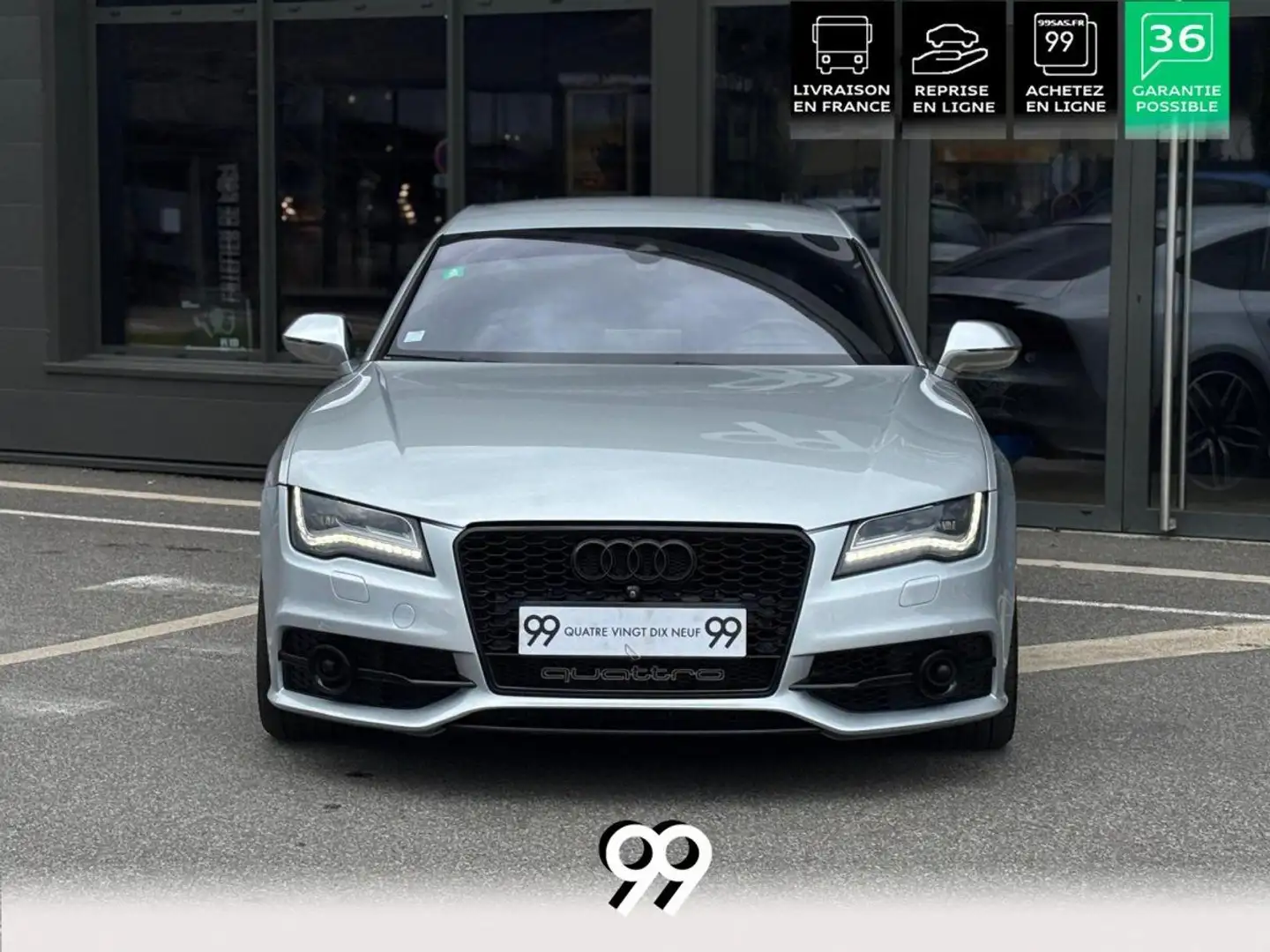 Audi S7 sportback Quattro 4.0 V8 TFSI PHASE 1 Prepa MTM LI Gris - 2