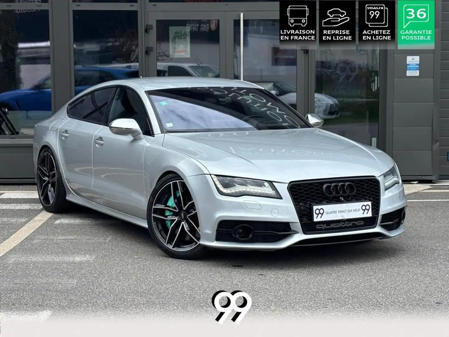 Audi S7 sportback Quattro 4.0 V8 TFSI PHASE 1 Prepa MTM LI Gris - 1
