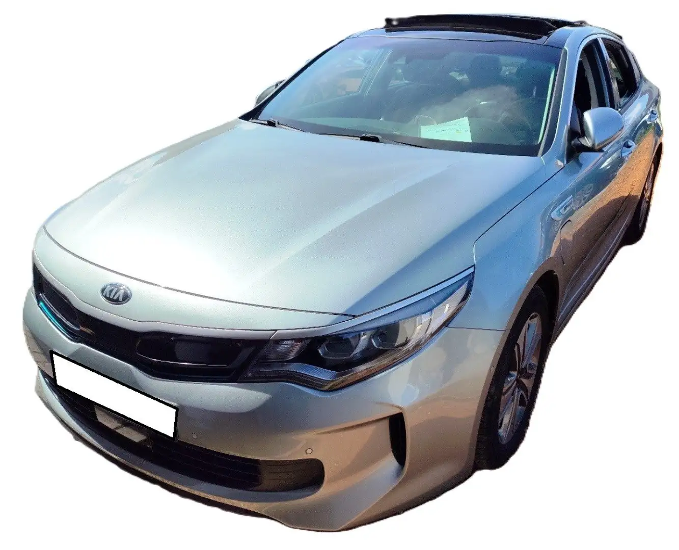 Kia Optima Optima 2.0 GDi 205 ch Hyb Rech BVA6 Premium Argent - 1