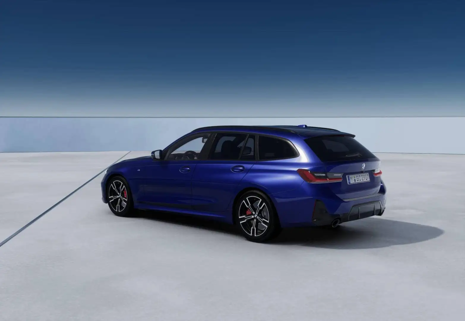 BMW 318 318d Touring 48V MSport Pro Blu/Azzurro - 2