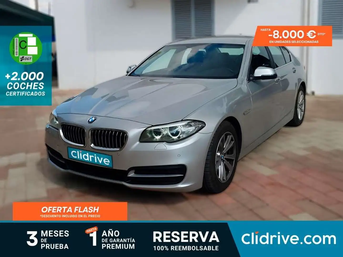 BMW 525 525d Aut. Gris - 1