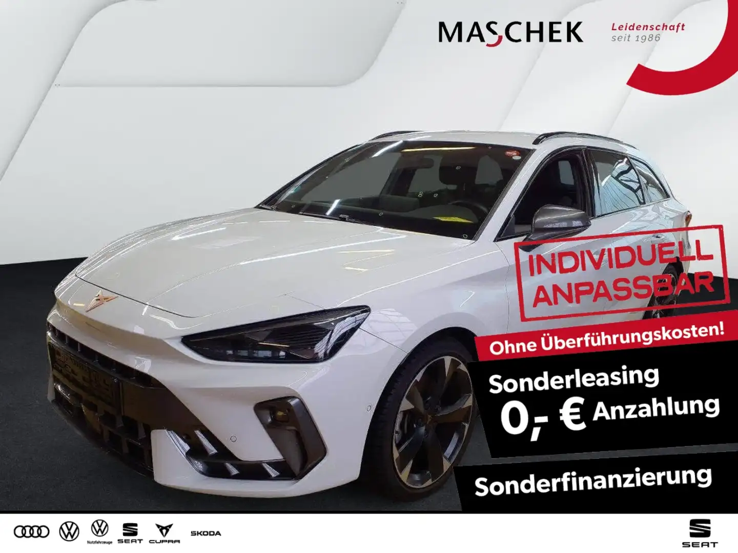 CUPRA Leon ST 2.0 TDI AHK Navi RearView Sitzh. ACC Keylesss Blanc - 1