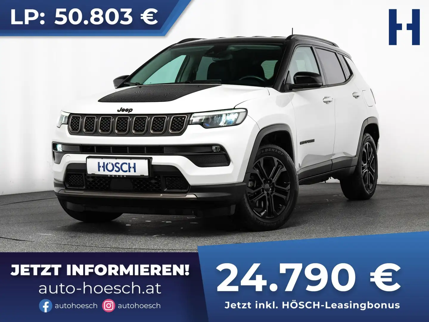 Jeep Compass Upland 4XE 240 PHEV WINTER -50% Weiß - 1