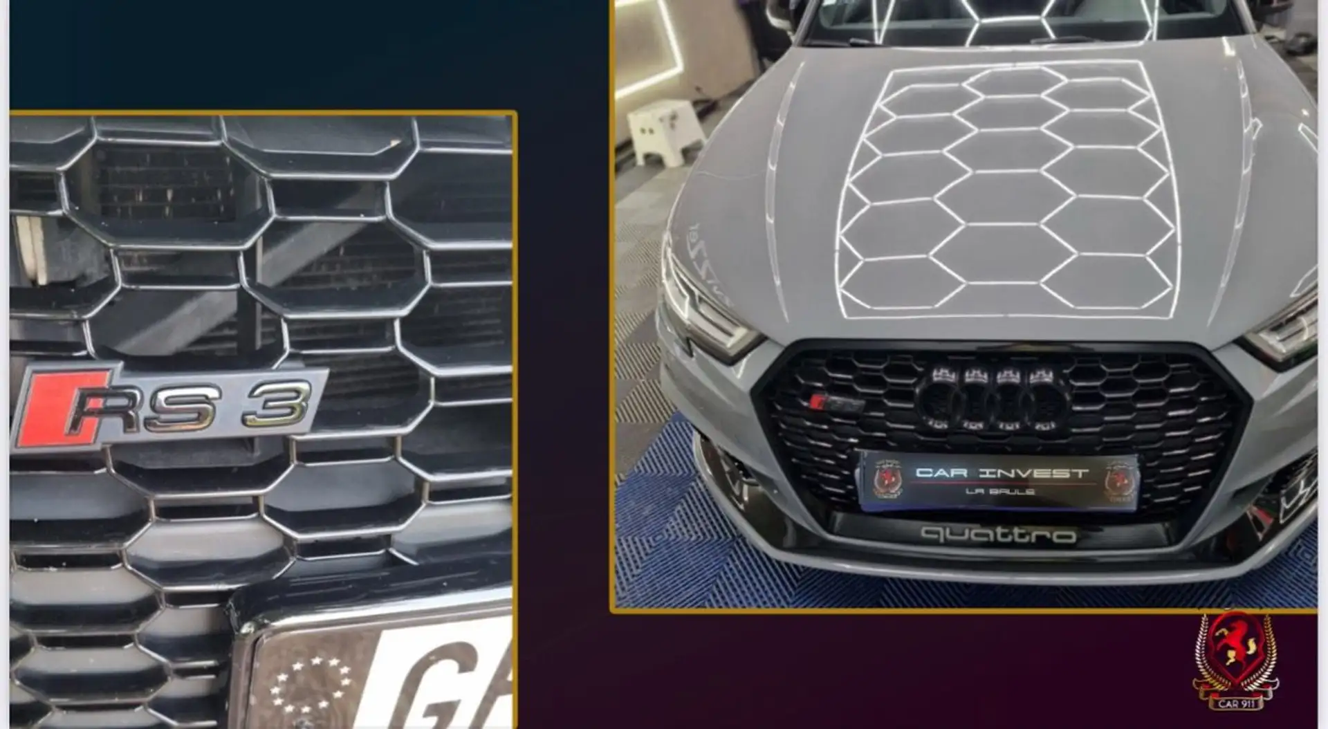 Audi RS3 2.5tfsiq Quattro Sportback Grijs - 2