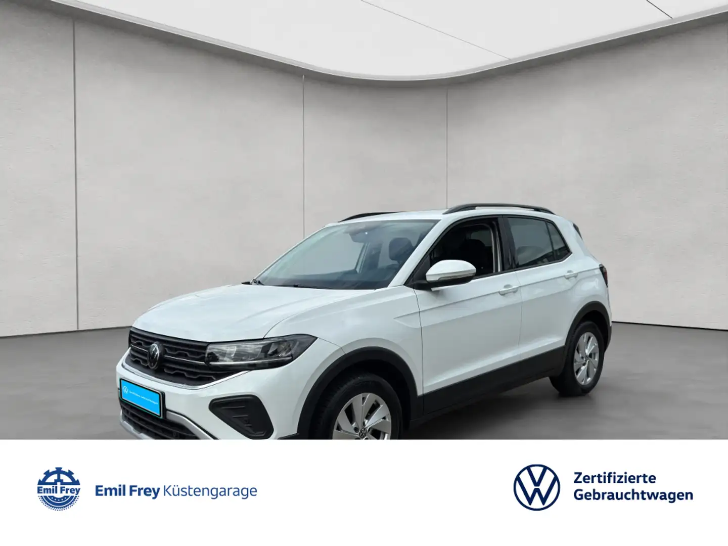 Volkswagen T-Cross 1.0 TSI OPF Life AHK GJR Sitzhzg Weiß - 1