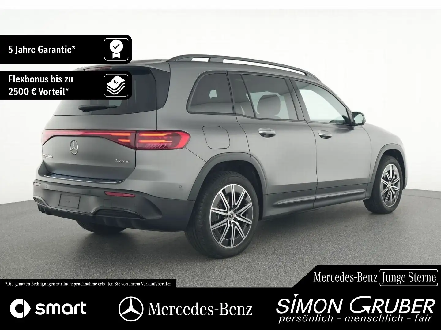 Mercedes-Benz EQB 300 EQB 350 4M AMG Pano HUD 360 Burm 7Sitze Mod 2025 Grau - 2