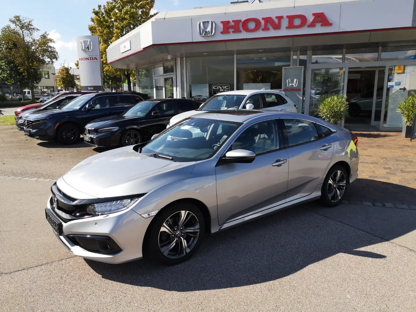 Honda Civic 1.5 Executive Autom. Leder* LED+Navi+SD+SHZ Argent - 1