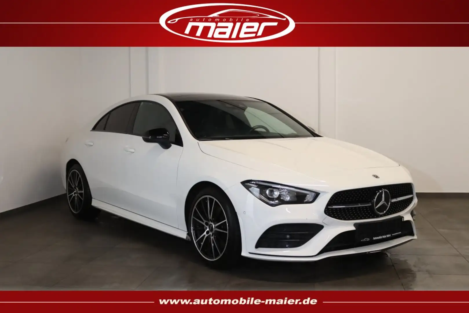 Mercedes-Benz CLA 200 Coupe AMG Line Night-MBUX-PANO-VIRTUAL- Weiß - 1