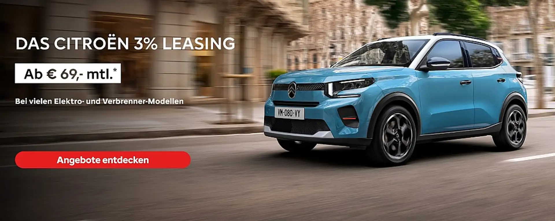 Citroen C3 e-C3 113 44kWh Max Blauw - 1