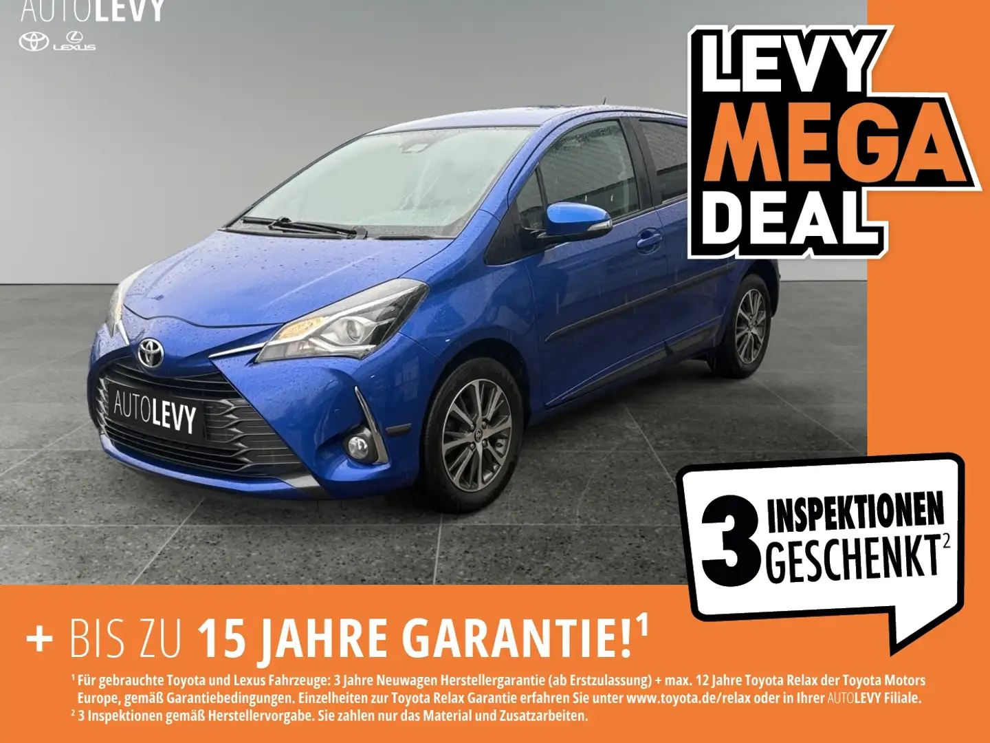 Toyota Yaris 1.5 Team D Y20 *SITZHZ*PDC*ALLWETTER* Blue - 1