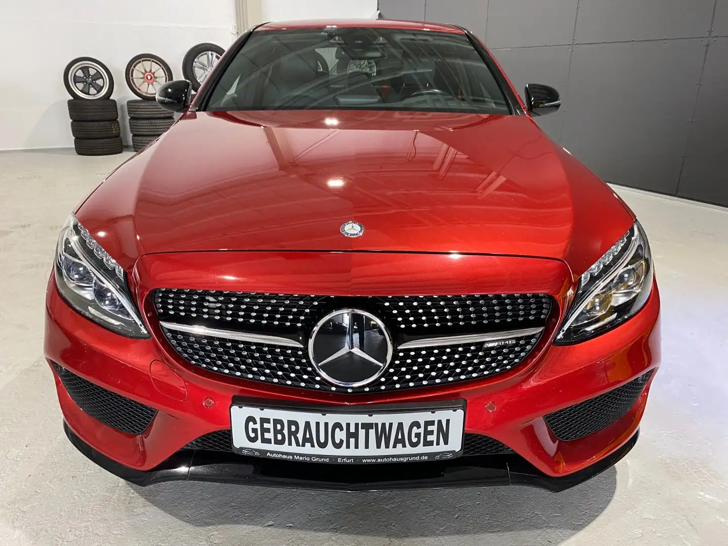 Mercedes-Benz C 450 *LED*Navi*Leder* Червоний - 2