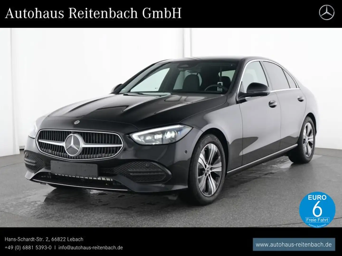 Mercedes-Benz C 180 C180 AVATGARDE DISTRO+LED TOTW+360°+AHK+AMBIENTE Schwarz - 1
