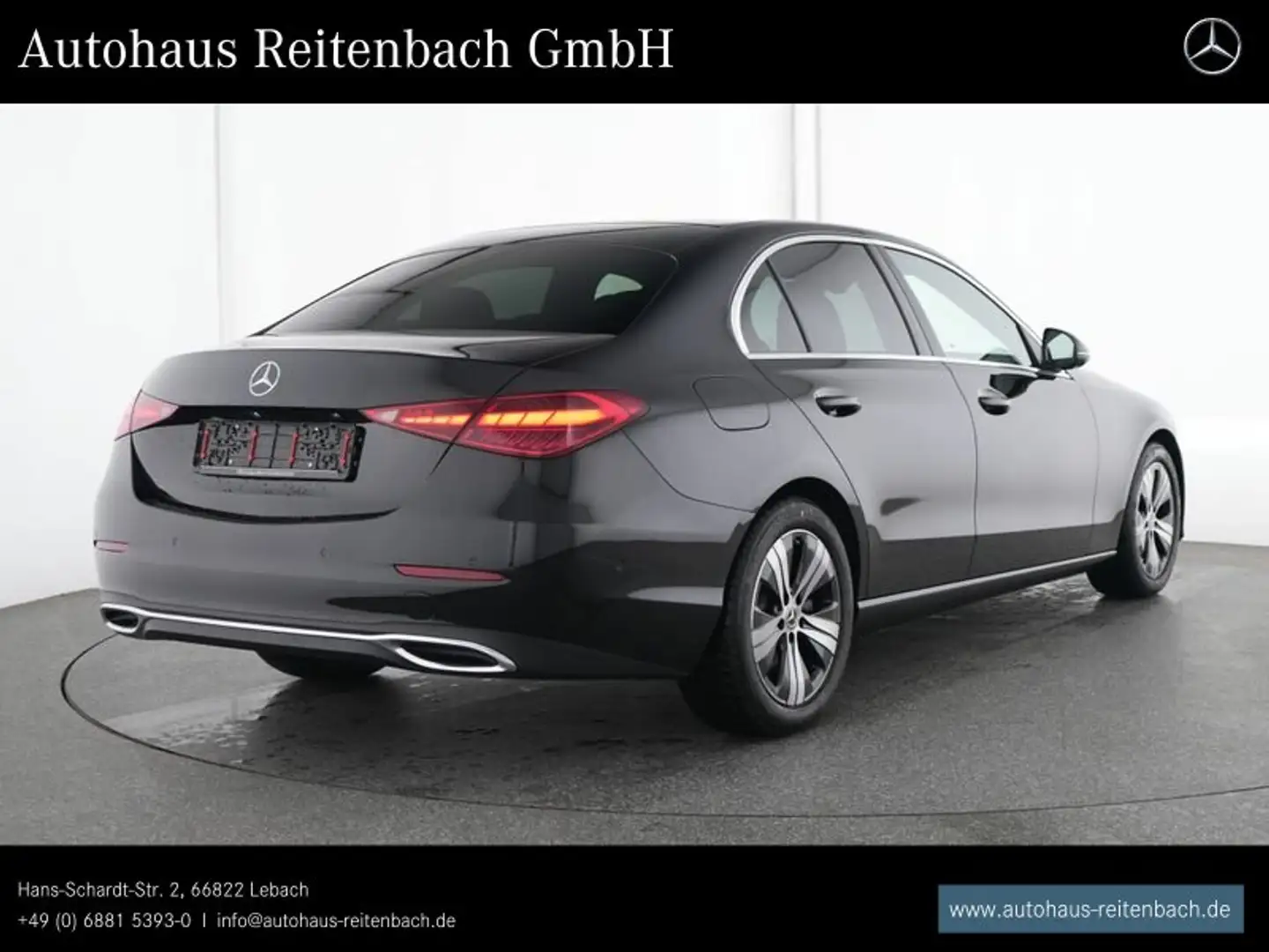 Mercedes-Benz C 180 C180 AVATGARDE DISTRO+LED TOTW+360°+AHK+AMBIENTE Schwarz - 2