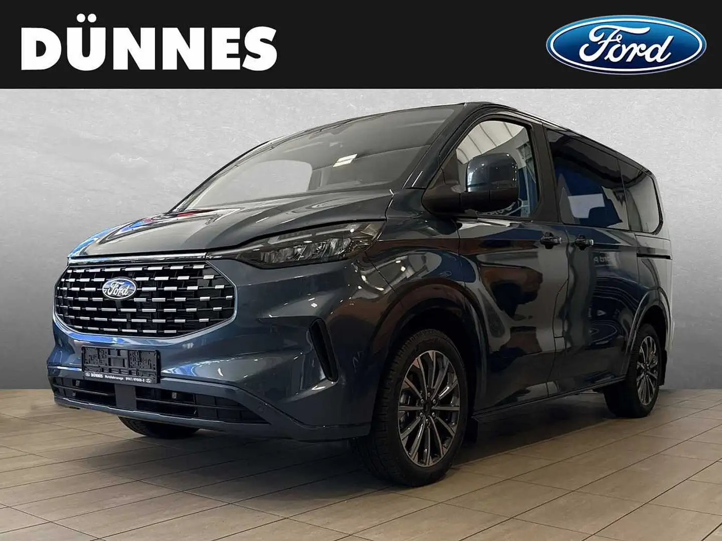 Ford Tourneo Custom 320 EcoBlue L1H1 VA Autm. Titanium Bleu - 1