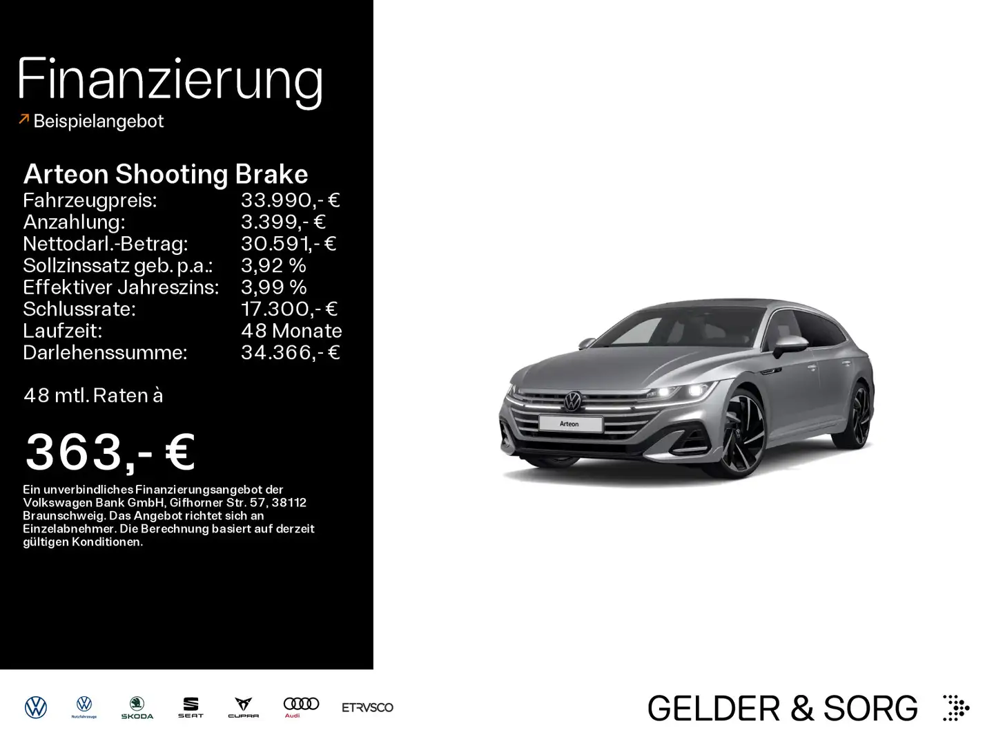Volkswagen Arteon R-Line 4x4 20Z*AHK*Stand Silber - 1