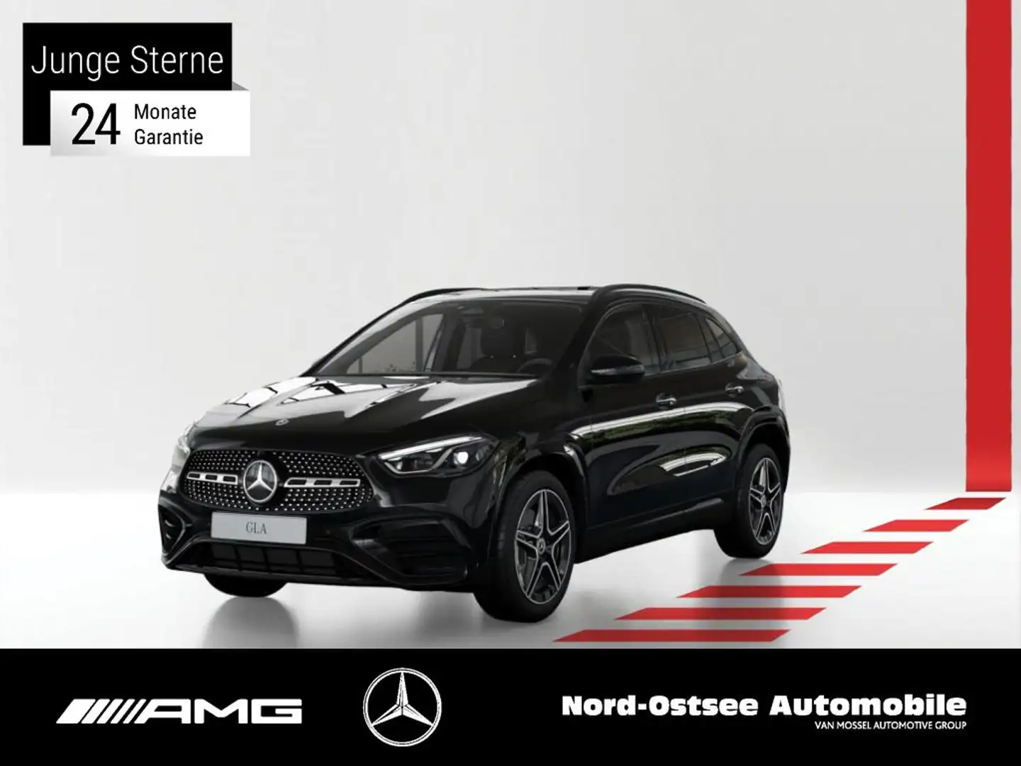 Mercedes-Benz GLA 200 AMG NAVI KAM PANO SHZ LED KEYLESS KLIMA Zwart - 1