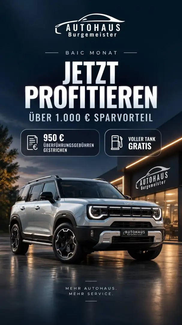 BAIC BJ30 4WD HEV *ACC*PANO* SHZ*Lkdhz*Leder*Carplay* Grau - 1