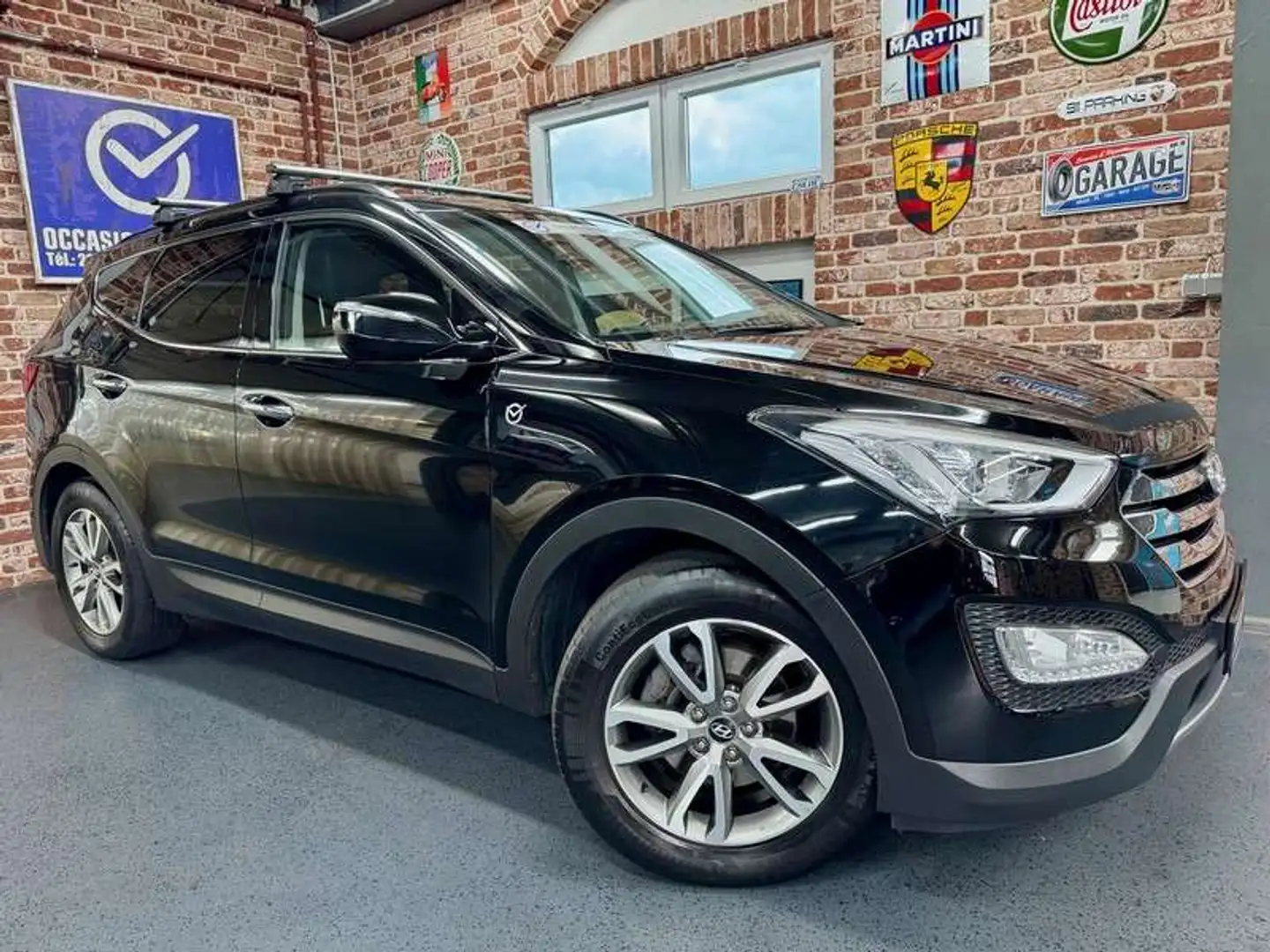 Hyundai SANTA FE Santa Fe 2.2 CRDi 197cv (7Places) Cuir / Navi / A Zwart - 1
