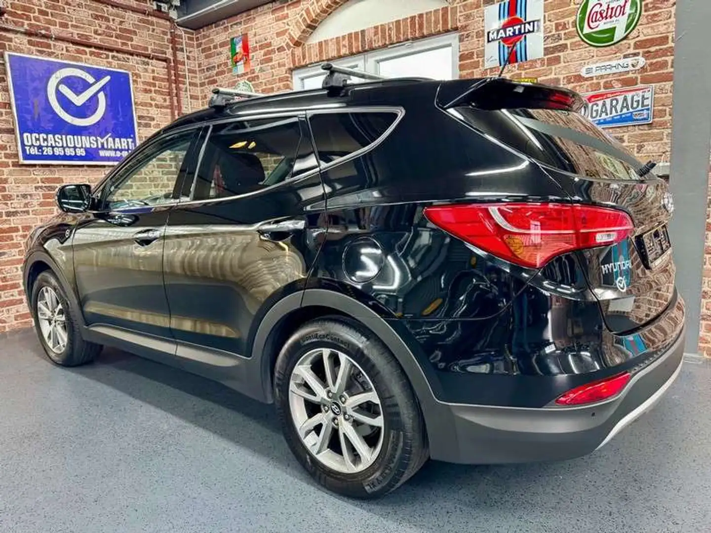 Hyundai SANTA FE Santa Fe 2.2 CRDi 197cv (7Places) Cuir / Navi / A Zwart - 2