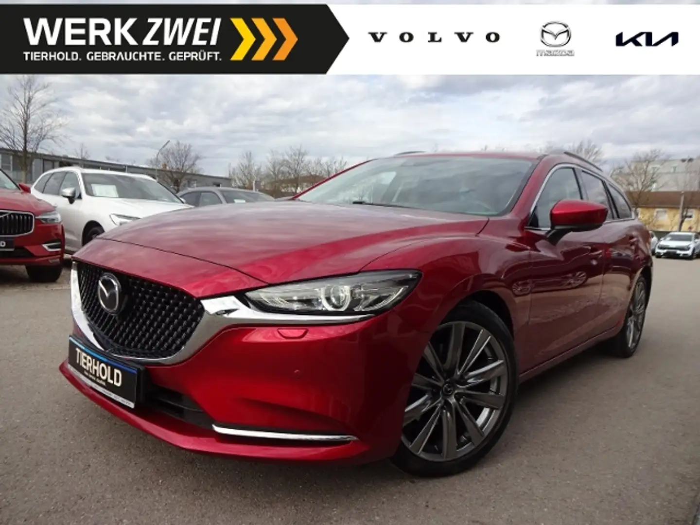 Mazda 6 D184 Sports-Line AWD AT AHK Standhz. ACC HUD Rosso - 1