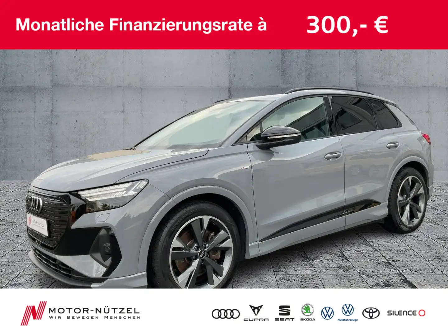 Audi Q4 e-tron 50 QU S-LINE MATRIX+NAV+PDC+GRA+AHK+20 Gris - 1